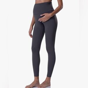 Poshdivah Maternity Dark Gray Leggings